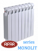 Радиатор биметаллический RIFAR МONOLIT (боковое подключение) 500/14 секции с доставкой в Элисту